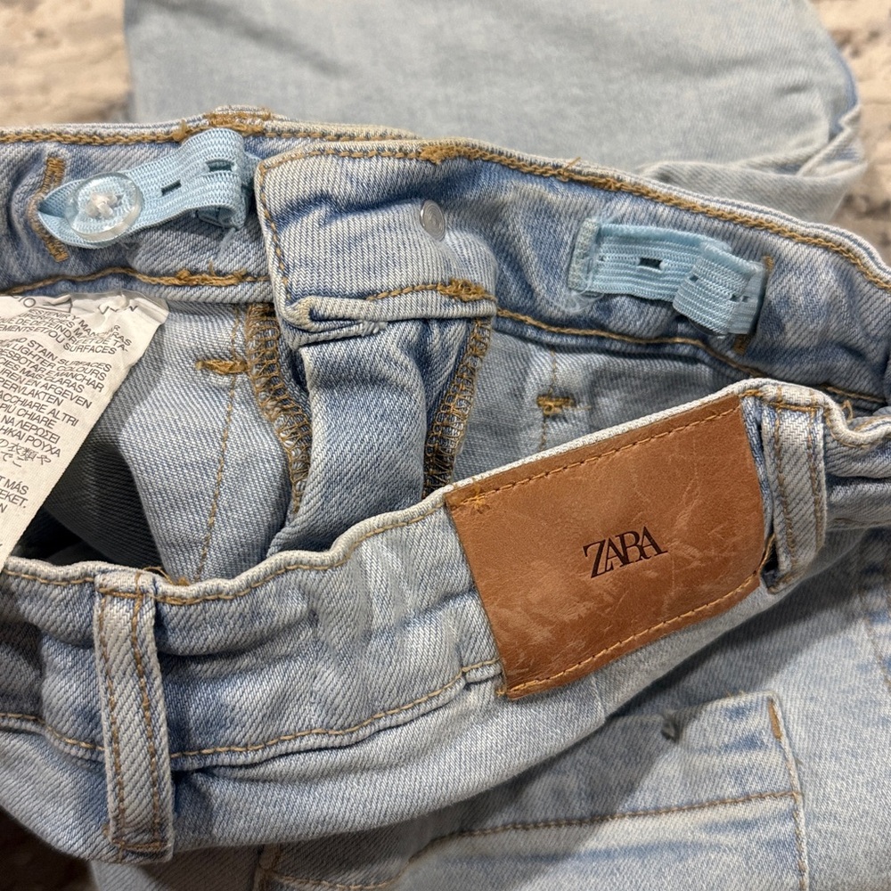 Zara Kids Light Blue Cargo Jeans - Picture 7 of 7